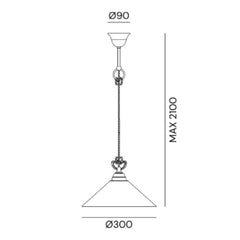 Il Fanale Tabià Sospensione 1 Luce Grande pendant lamp - Glass - Buy now on ShopDecor - Discover the best products by IL FANALE design