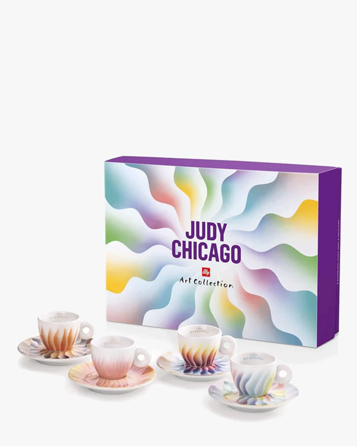 Illy Art Collection set 4 espresso coffee cups designed by Judy Chicago - Buy now on ShopDecor - Discover the best products by ILLY design