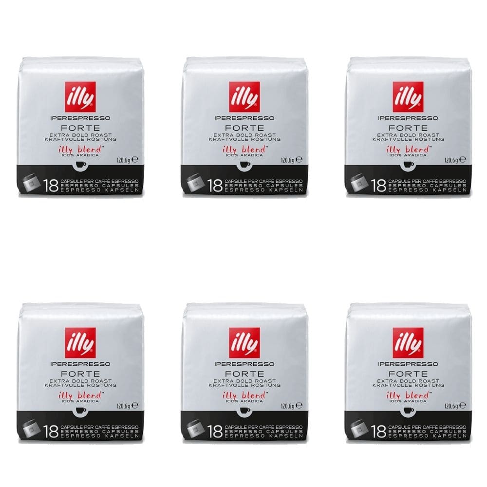 Illy set 6 packs iperespresso capsules coffee extra bold roast 18 pz. - Buy now on ShopDecor - Discover the best products by ILLY design