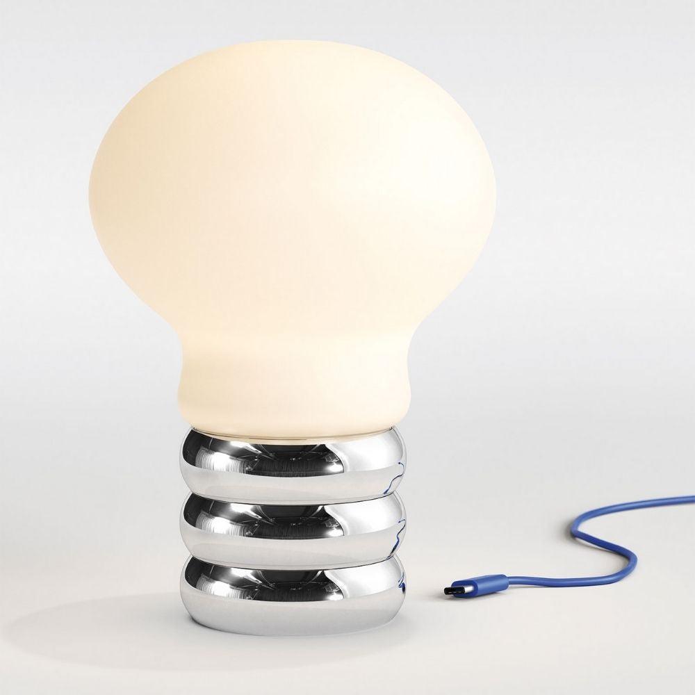 Ingo Maurer B.Bulb portable table lamp with glass diffuser - Buy now on ShopDecor - Discover the best products by INGO MAURER design