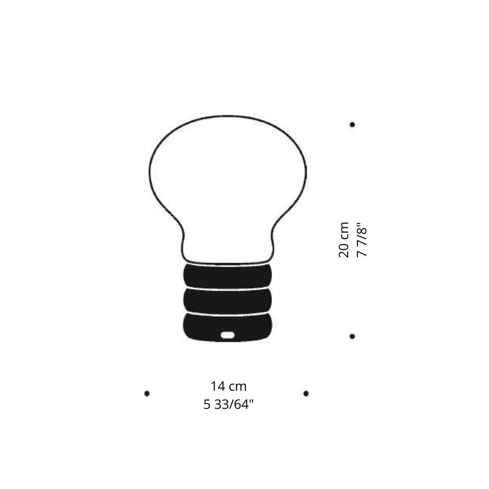 Ingo Maurer B.Bulb portable table lamp with glass diffuser - Buy now on ShopDecor - Discover the best products by INGO MAURER design