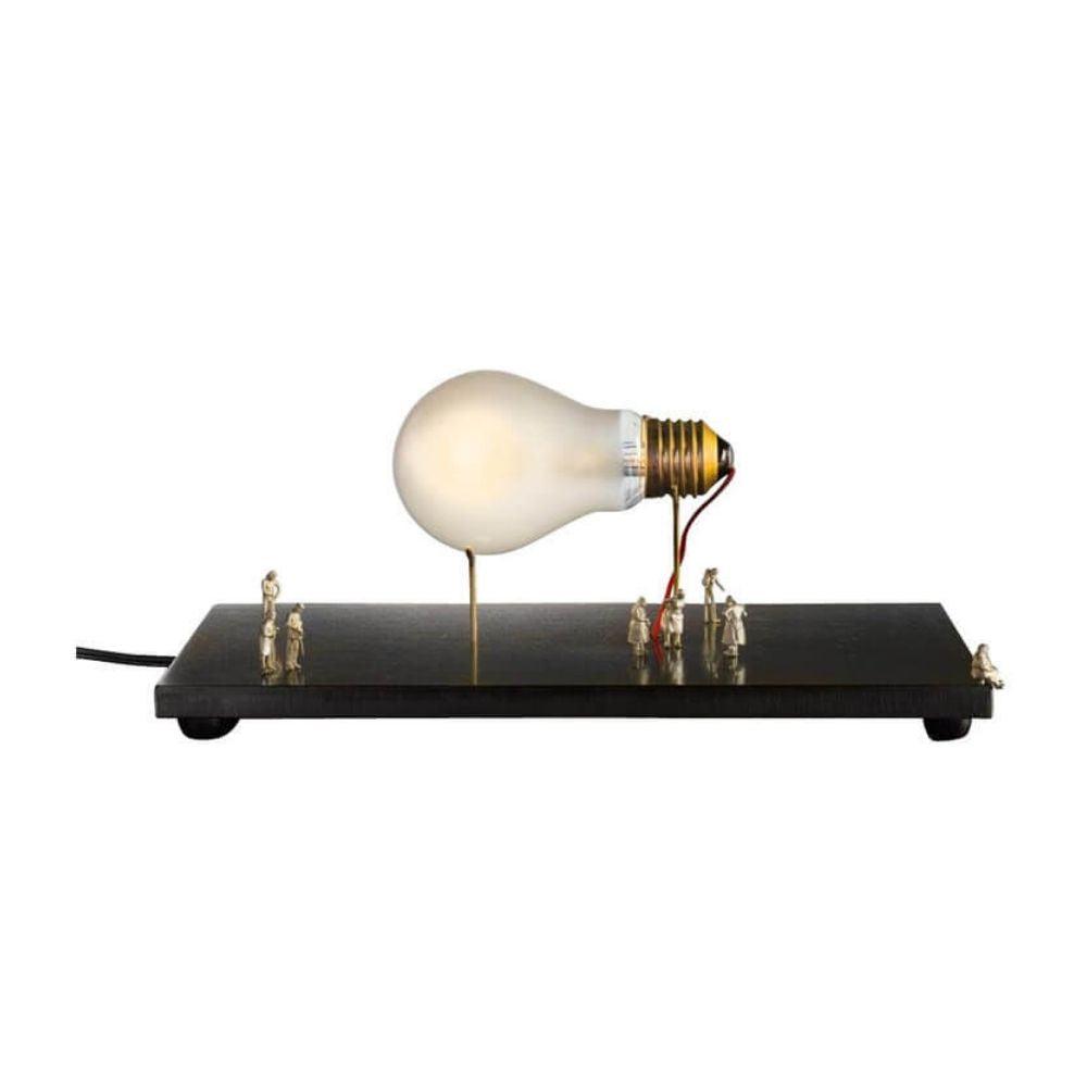 Ingo Maurer I Ricchi Poveri Monument For a Bulb dimmable table lamp - Buy now on ShopDecor - Discover the best products by INGO MAURER design