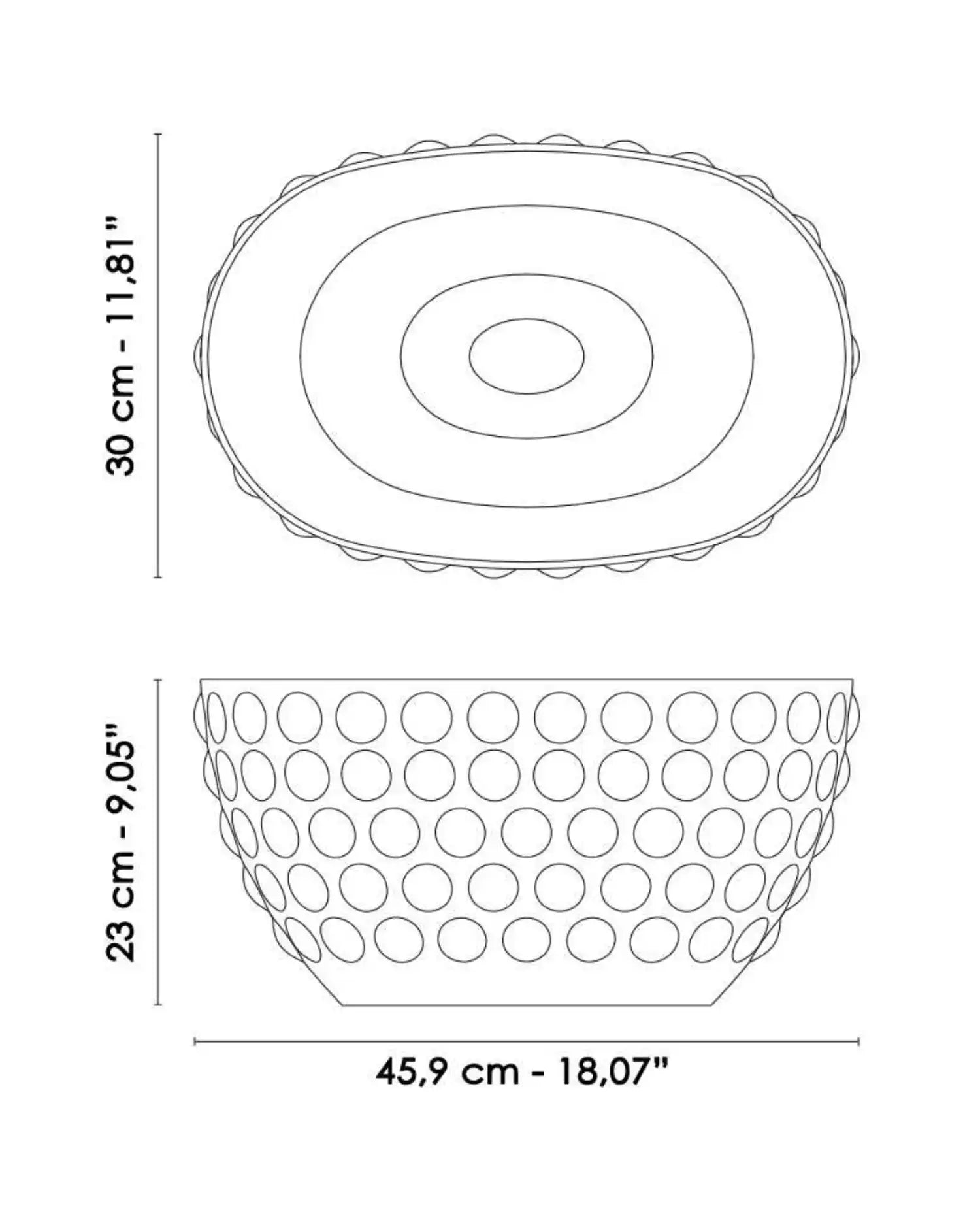 Italesse Bolle Bowl champagne bucket clear