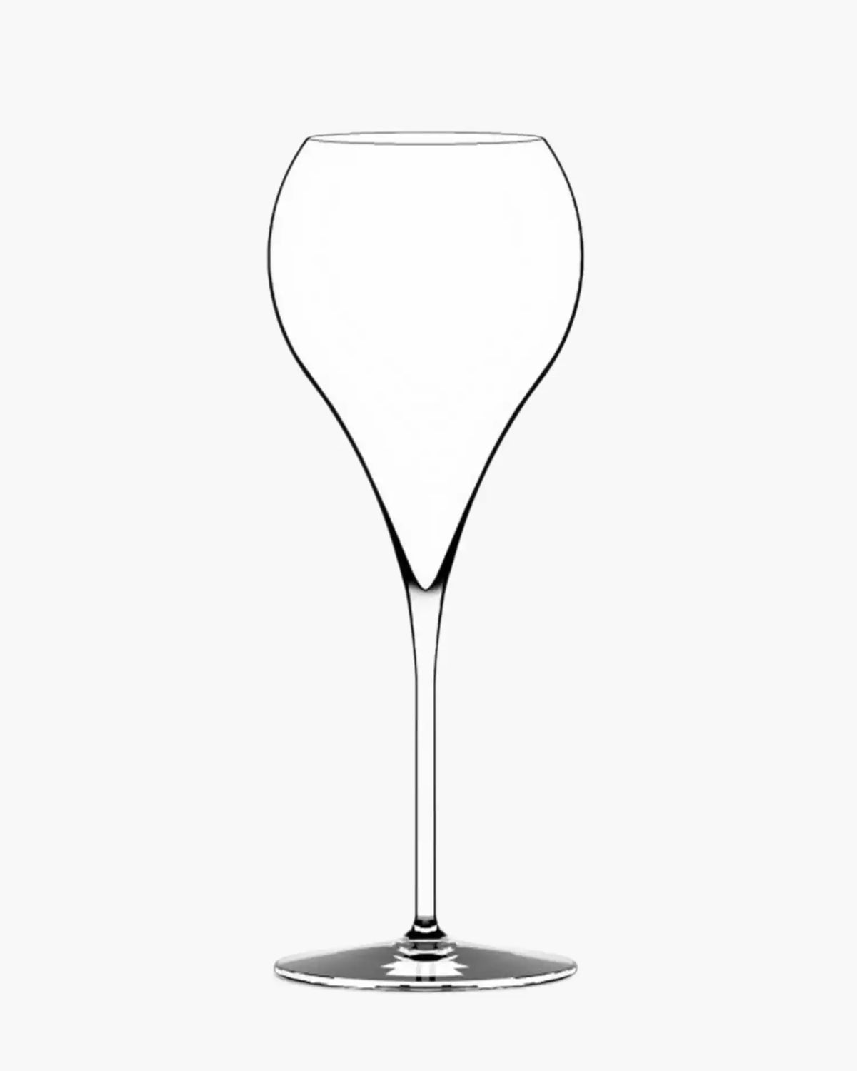 Italesse Grand Balloon Flûte set 6 champagne flûtes cc. 380 in clear glass