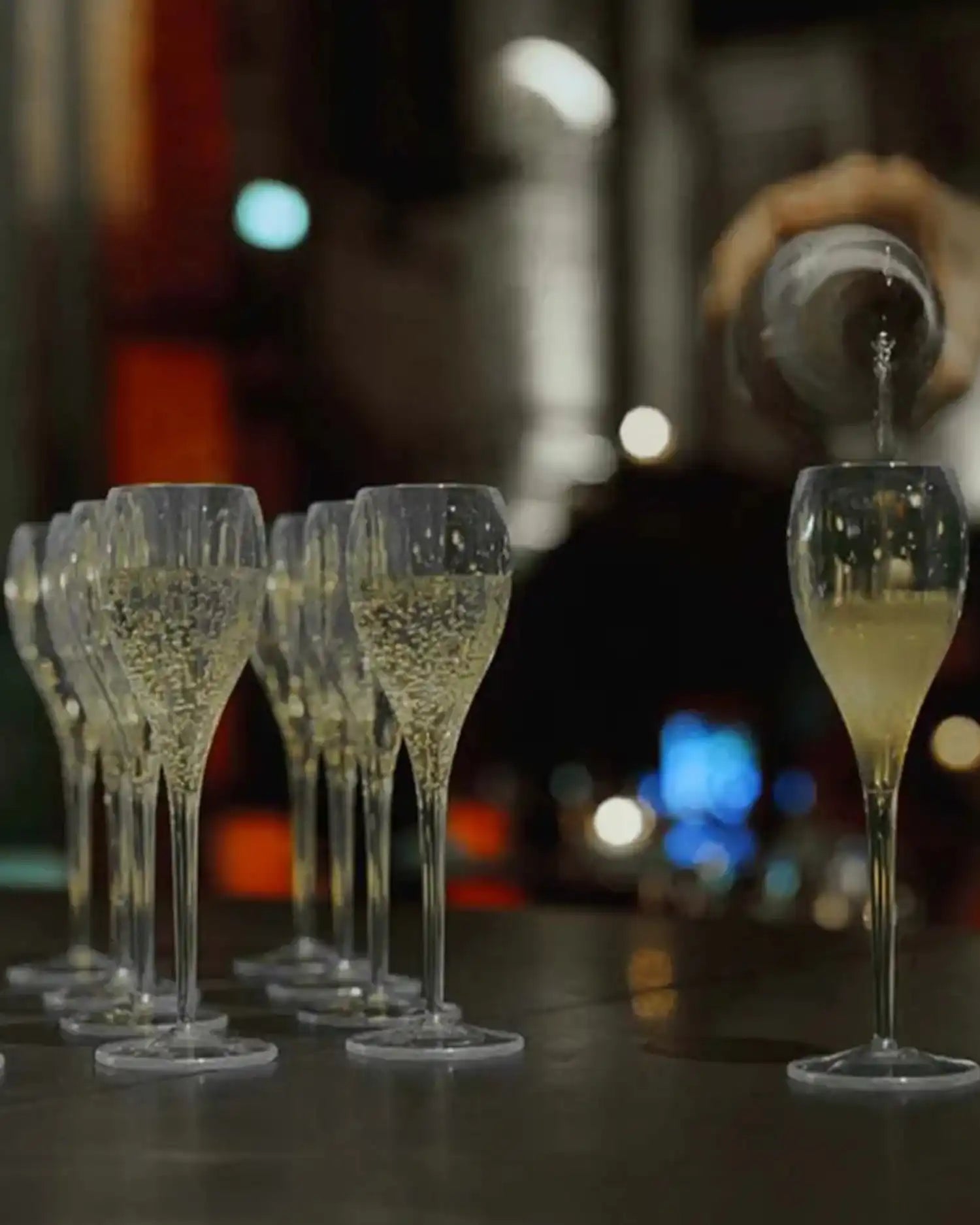 Italesse Prive Flûte set 6 champagne flûtes cc. 150 in clear glass