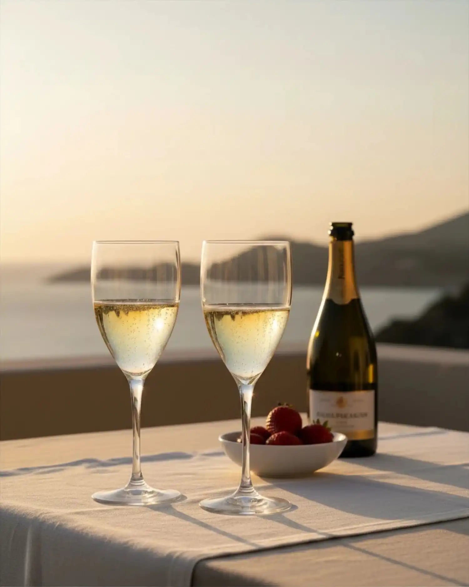 Italesse Sunlight Beach set 6 wine stemmed glasses cc. 330 polycarbonate