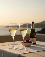 Italesse Sunlight Beach set 6 wine stemmed glasses cc. 330 polycarbonate