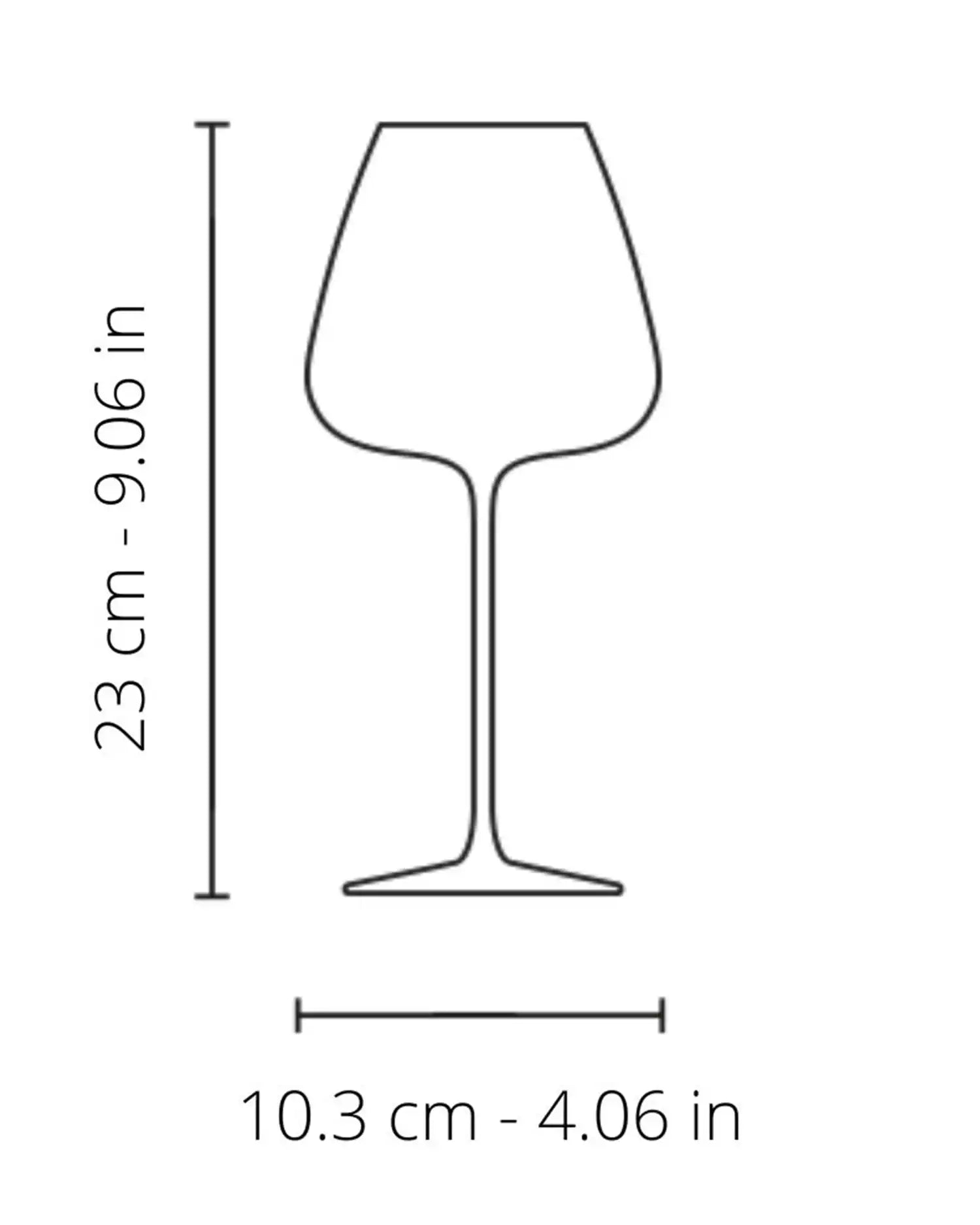 Italesse T-made 55 set 6 stemmed glasses cc. 560