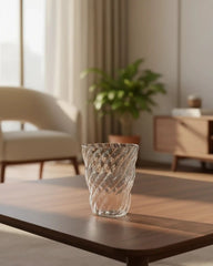 Italesse Twist Tumbler set 6 cc. 370 in clear glass