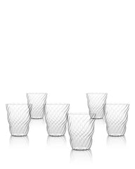 Italesse Twist Tumbler set 6 cc. 370 in clear glass