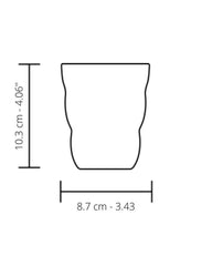 Italesse Twist Tumbler set 6 cc. 370 in clear glass
