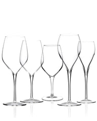 Italesse Vertical Medium set 6 wine glasses cc. 390 in clear glass