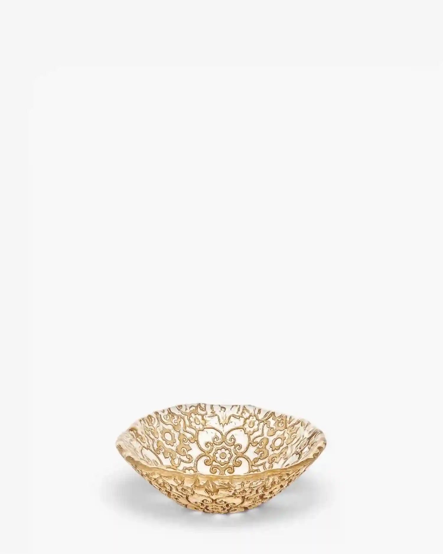 Ivv Arabesque glass bowl with gold leaf decoration ø 16 cm - Buy now on ShopDecor - Discover the best products by IVV design