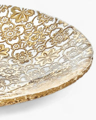Ivv Arabesque glass centerpiece with gold leaf decoration - Buy now on ShopDecor - Discover the best products by IVV design