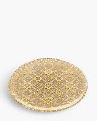 Ivv Arabesque glass plate with gold leaf decoration Gold ø 37 cm - Buy now on ShopDecor - Discover the best products by IVV design