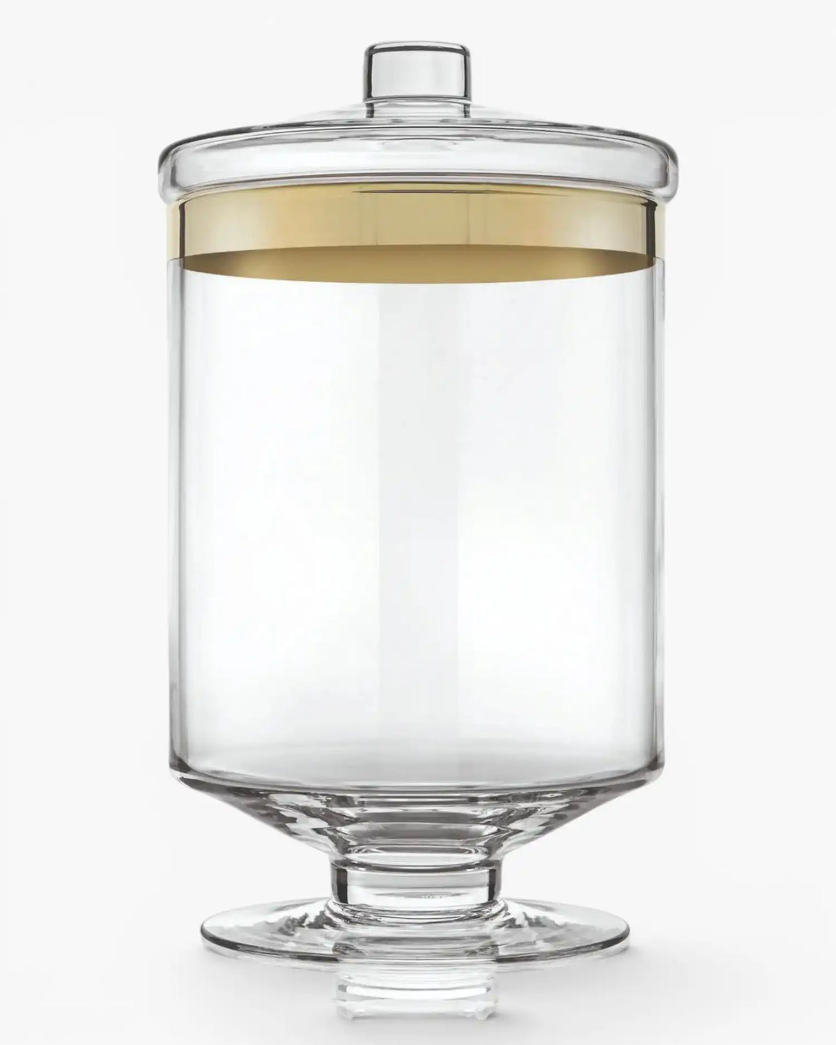 Ivv Avenue Gold glass jar with gold band and lid h 30.5 cm - Buy now on ShopDecor - Discover the best products by IVV design