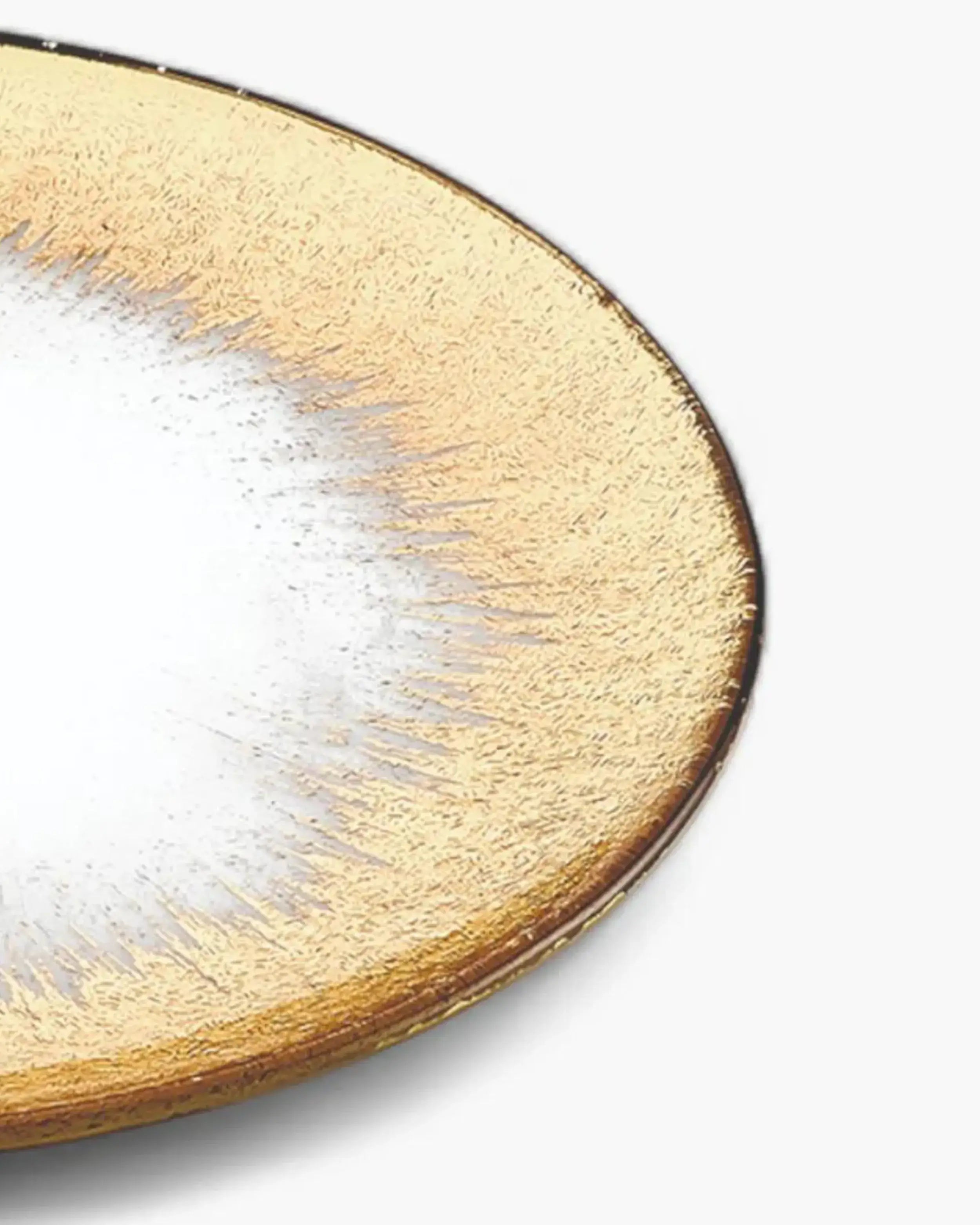 Ivv Orizzonte glass plate with gold decoration - Buy now on ShopDecor - Discover the best products by IVV design
