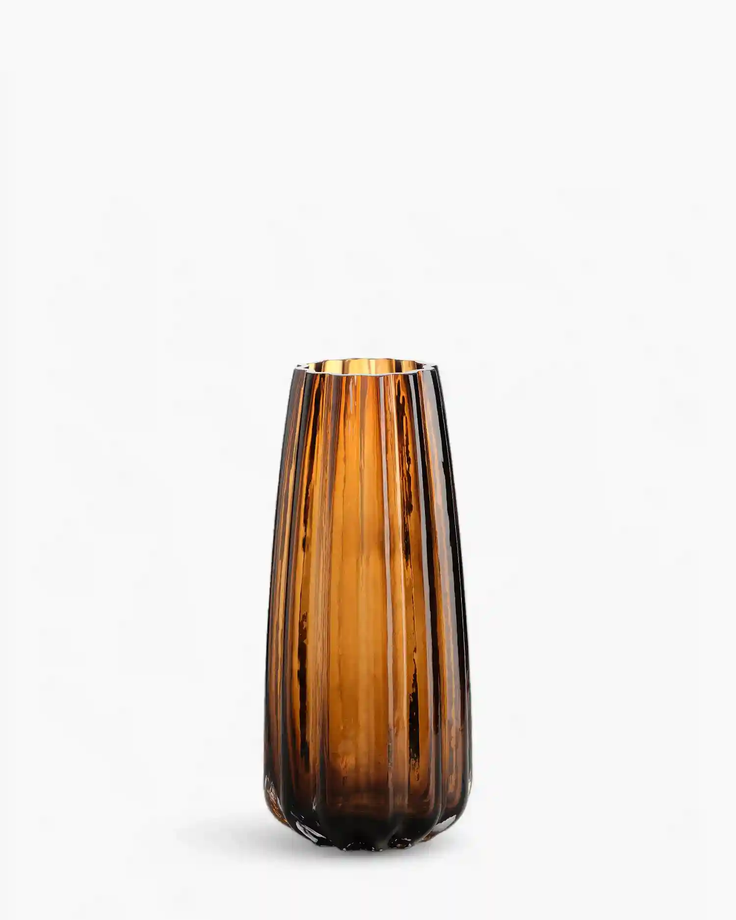 Ivv Oyster glass vase Amber h 29 cm - Buy now on ShopDecor - Discover the best products by IVV design