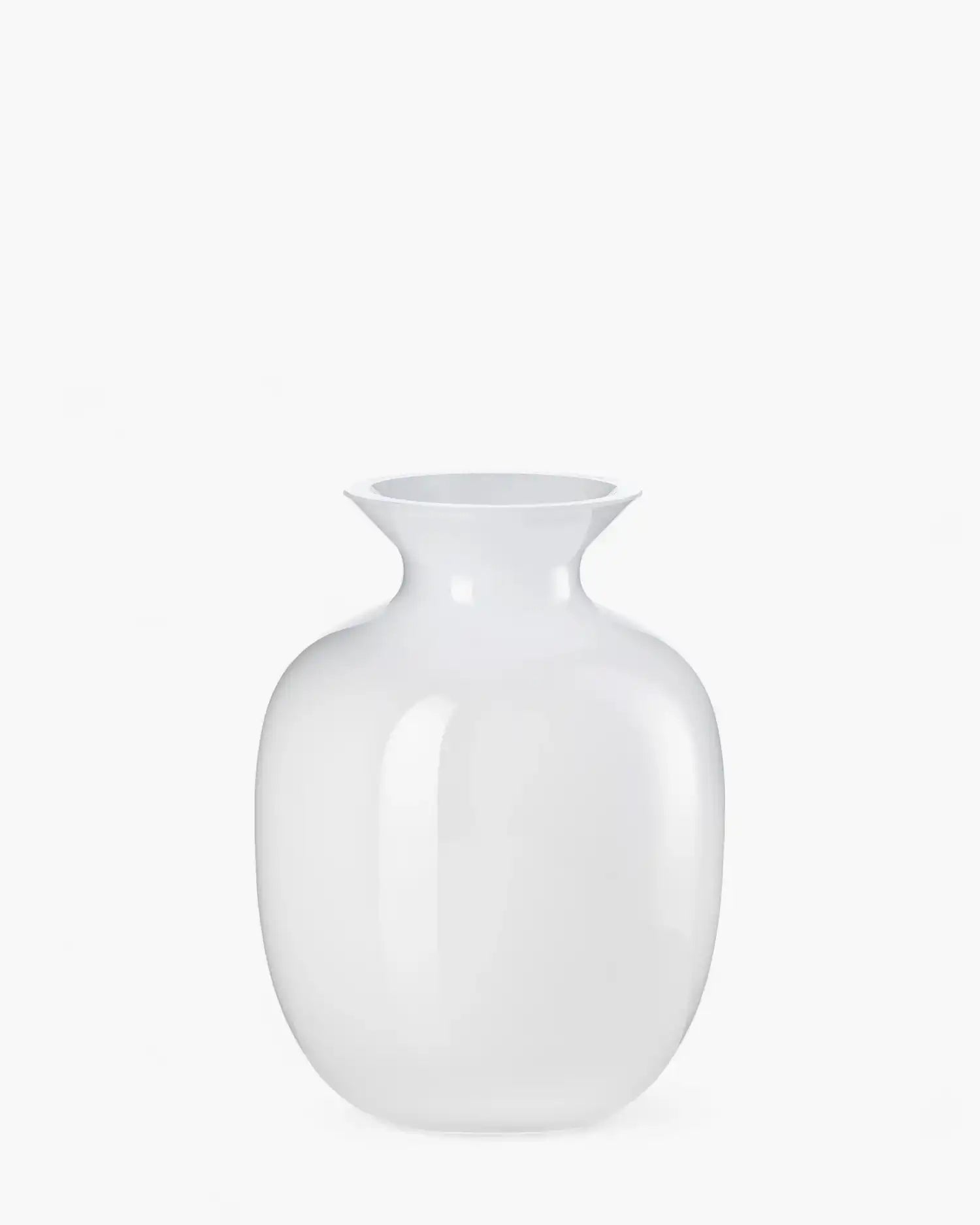 Ivv Rialto glass vase with milk white interior White h 30 cm - Buy now on ShopDecor - Discover the best products by IVV design