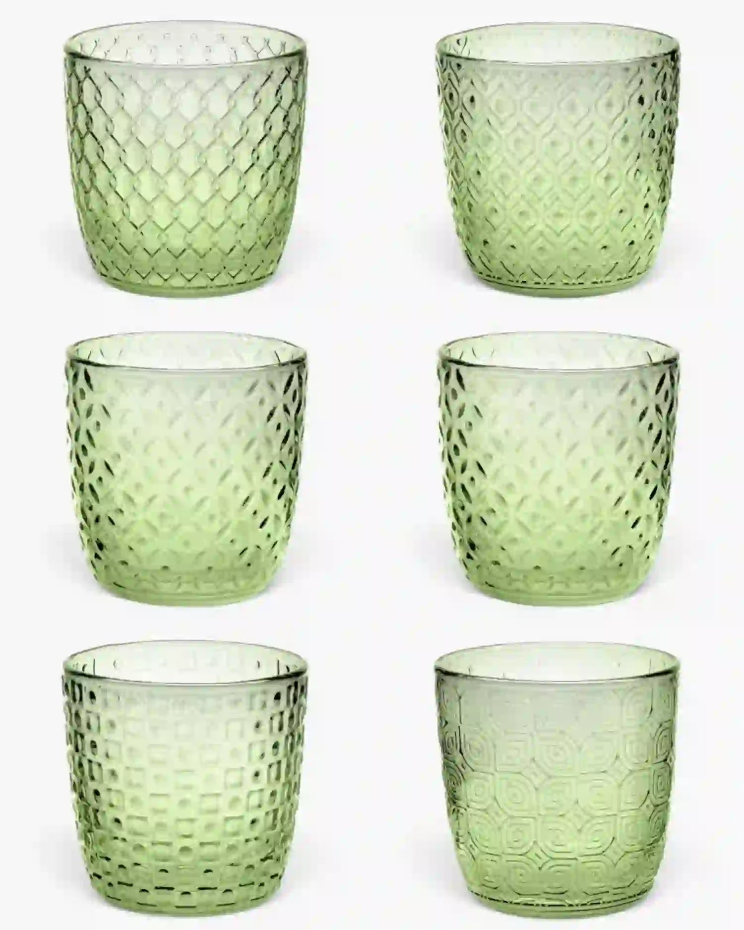 Ivv Sixties set 6 glass tumblers Acid green - Buy now on ShopDecor - Discover the best products by IVV design