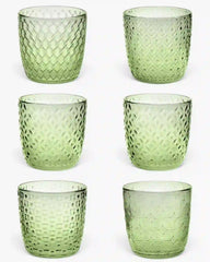 Ivv Sixties set 6 glass tumblers Acid green - Buy now on ShopDecor - Discover the best products by IVV design