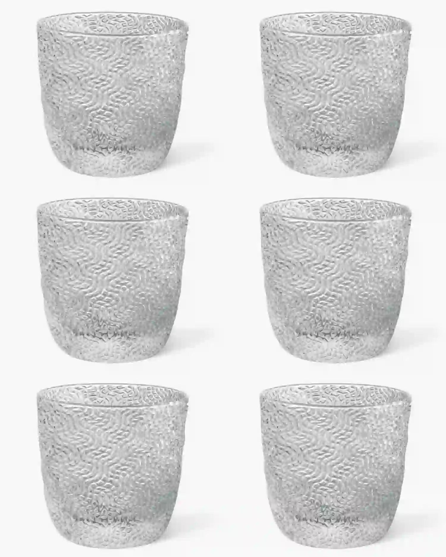 Ivv Tricot set 6 glass tumblers Transparent - Buy now on ShopDecor - Discover the best products by IVV design