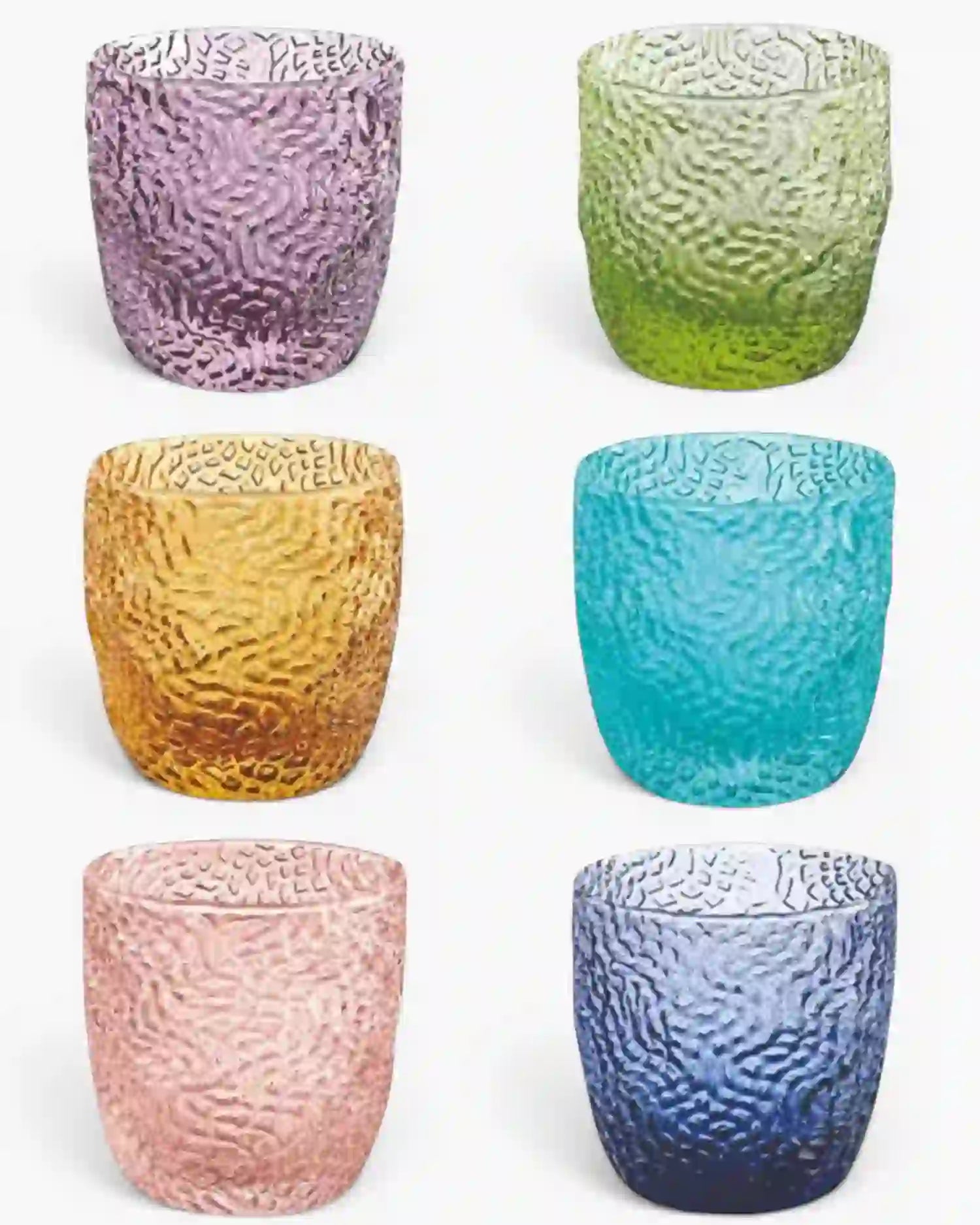 Ivv Tricot set 6 glass tumblers Multicolour - Buy now on ShopDecor - Discover the best products by IVV design