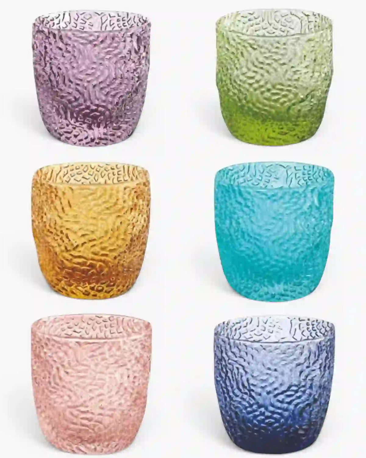 Ivv Tricot set 6 glass tumblers Multicolour - Buy now on ShopDecor - Discover the best products by IVV design