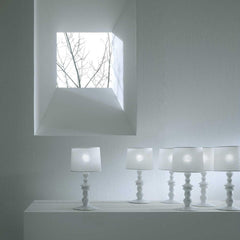Karman Alì e Babà table lamp C101 white linen - Buy now on ShopDecor - Discover the best products by KARMAN design
