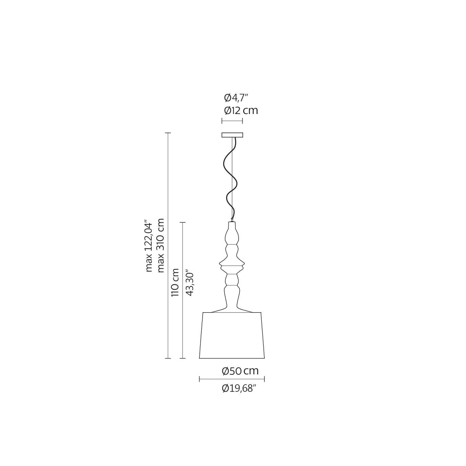 Karman Alibabig LED suspension lamp diam. 50 cm. matt white - Buy now on ShopDecor - Discover the best products by KARMAN design