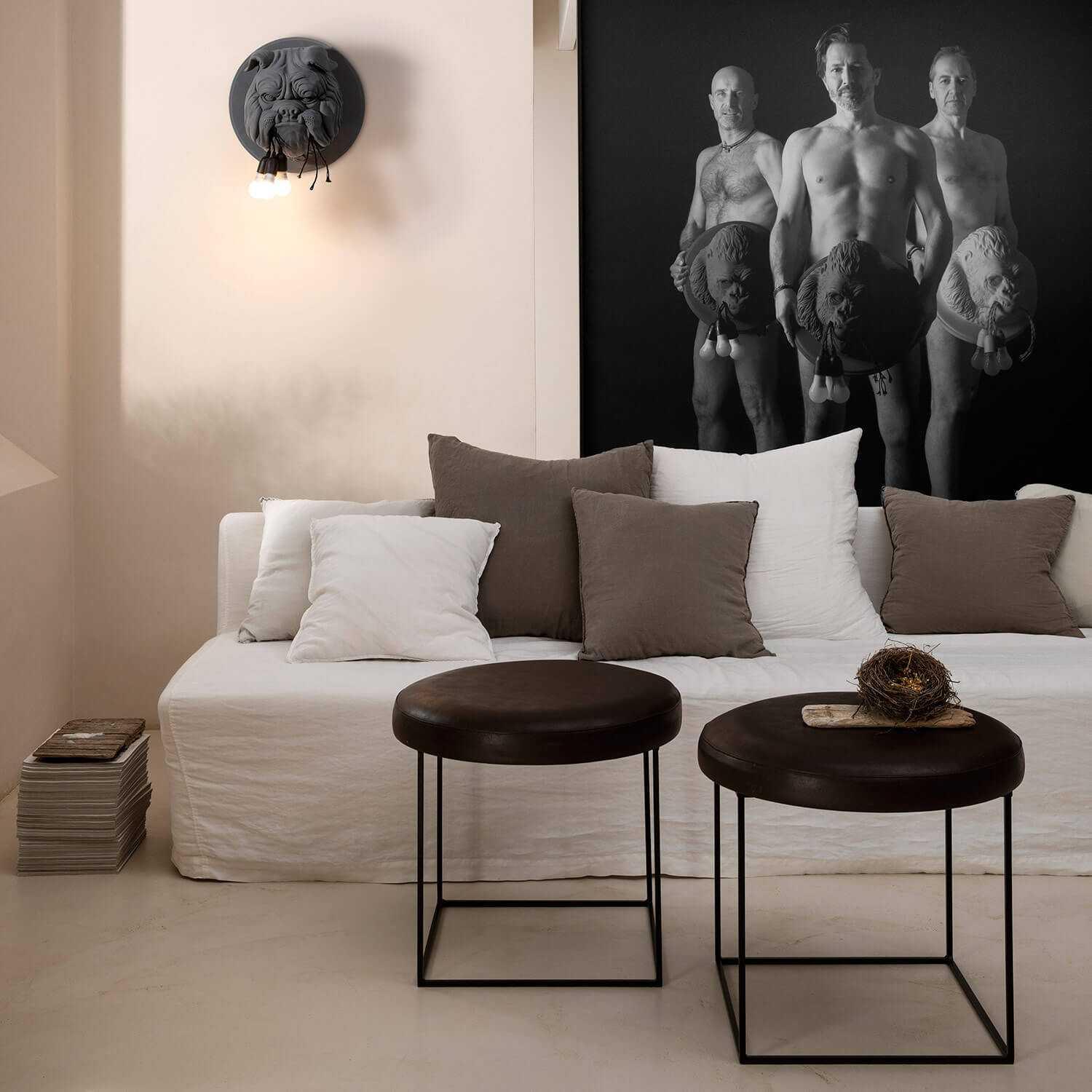 Karman Amsterdam wall lamp bulldog in ceramic - Buy now on ShopDecor - Discover the best products by KARMAN design