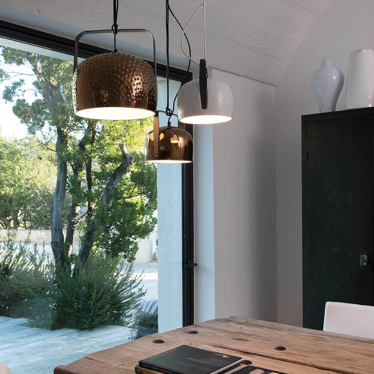 Karman Bag suspension lamp diam. 21 cm. smooth ceramic - Buy now on ShopDecor - Discover the best products by KARMAN design