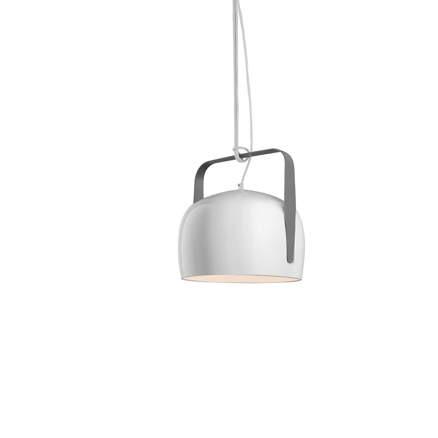 Karman Bag suspension lamp diam. 21 cm. smooth ceramic Glossy white - Buy now on ShopDecor - Discover the best products by KARMAN design