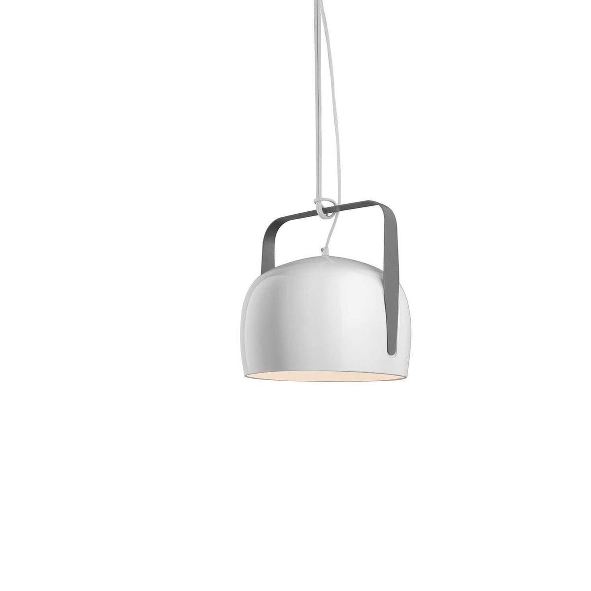 Karman Bag suspension lamp diam. 21 cm. smooth ceramic Glossy white - Buy now on ShopDecor - Discover the best products by KARMAN design