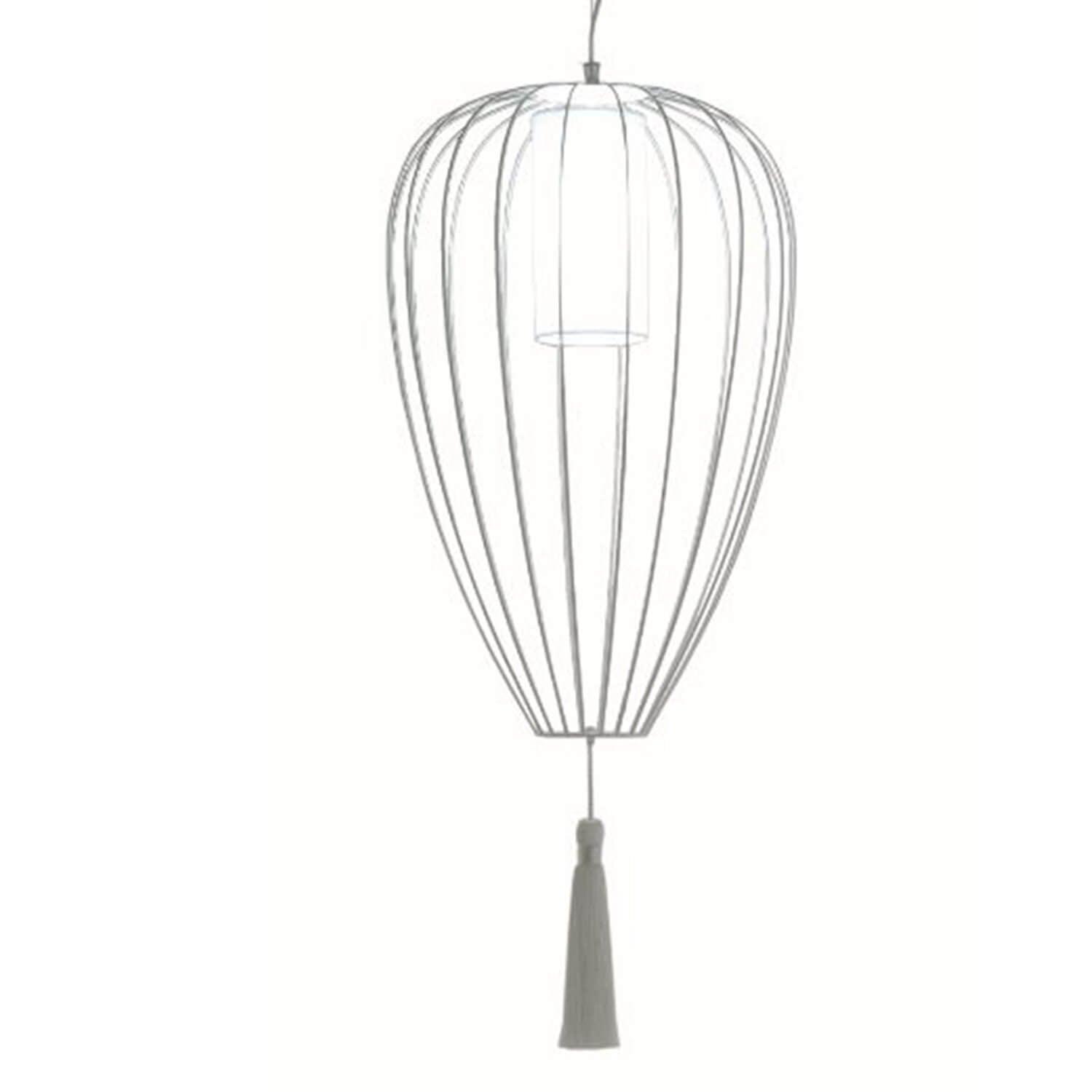 Karman Cell suspension lamp diam. 55 cm. with metallic thread Glossy white - Buy now on ShopDecor - Discover the best products by KARMAN design