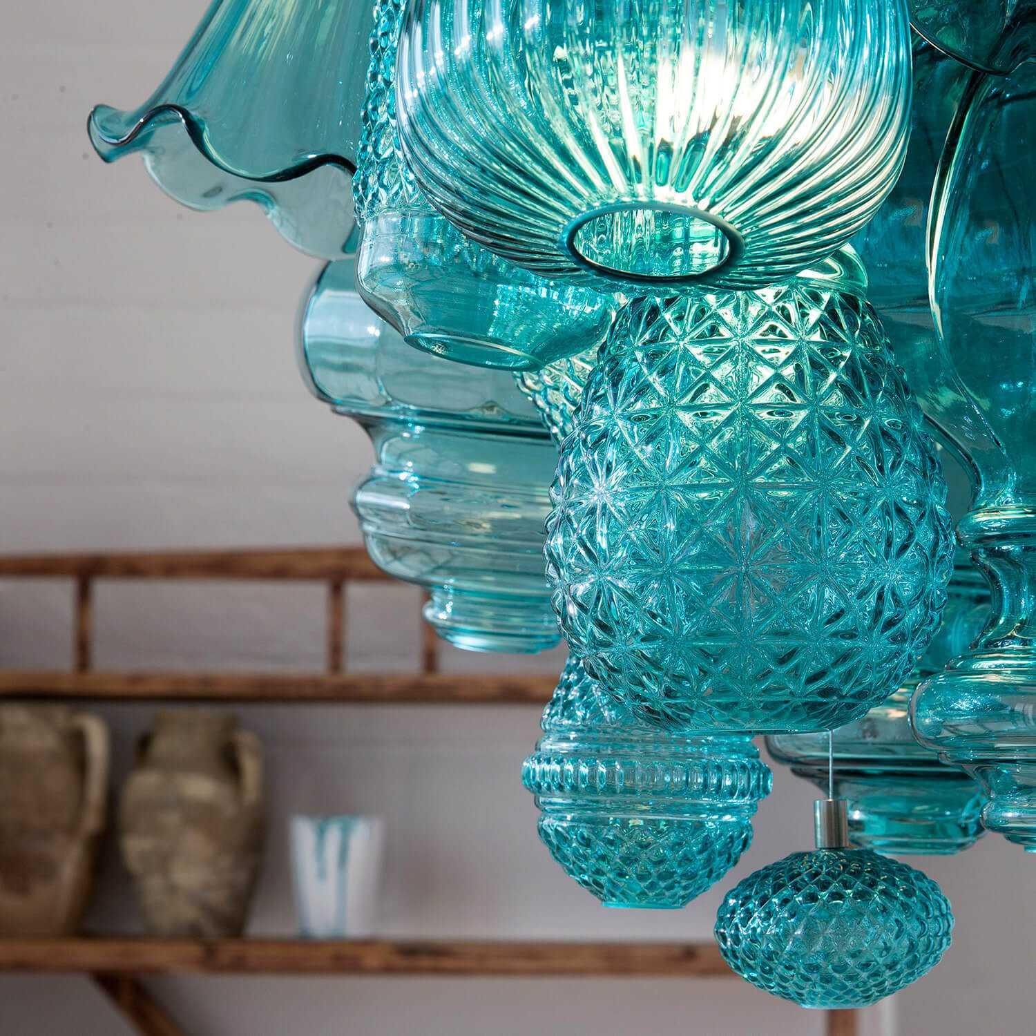 Karman Ceraunavolta suspension lamp composition 12 elements glass - Buy now on ShopDecor - Discover the best products by KARMAN design