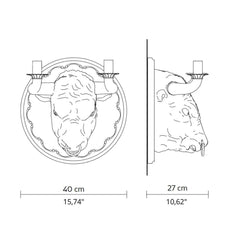 Karman Corrado wall lamp bull shape - Buy now on ShopDecor - Discover the best products by KARMAN design