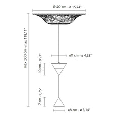 Karman Moonbloom LED suspension lamp 2 light points diam. 40 cm. - Buy now on ShopDecor - Discover the best products by KARMAN design
