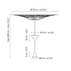Karman Moonbloom LED suspension lamp 2 light points diam. 75 cm. - Buy now on ShopDecor - Discover the best products by KARMAN design