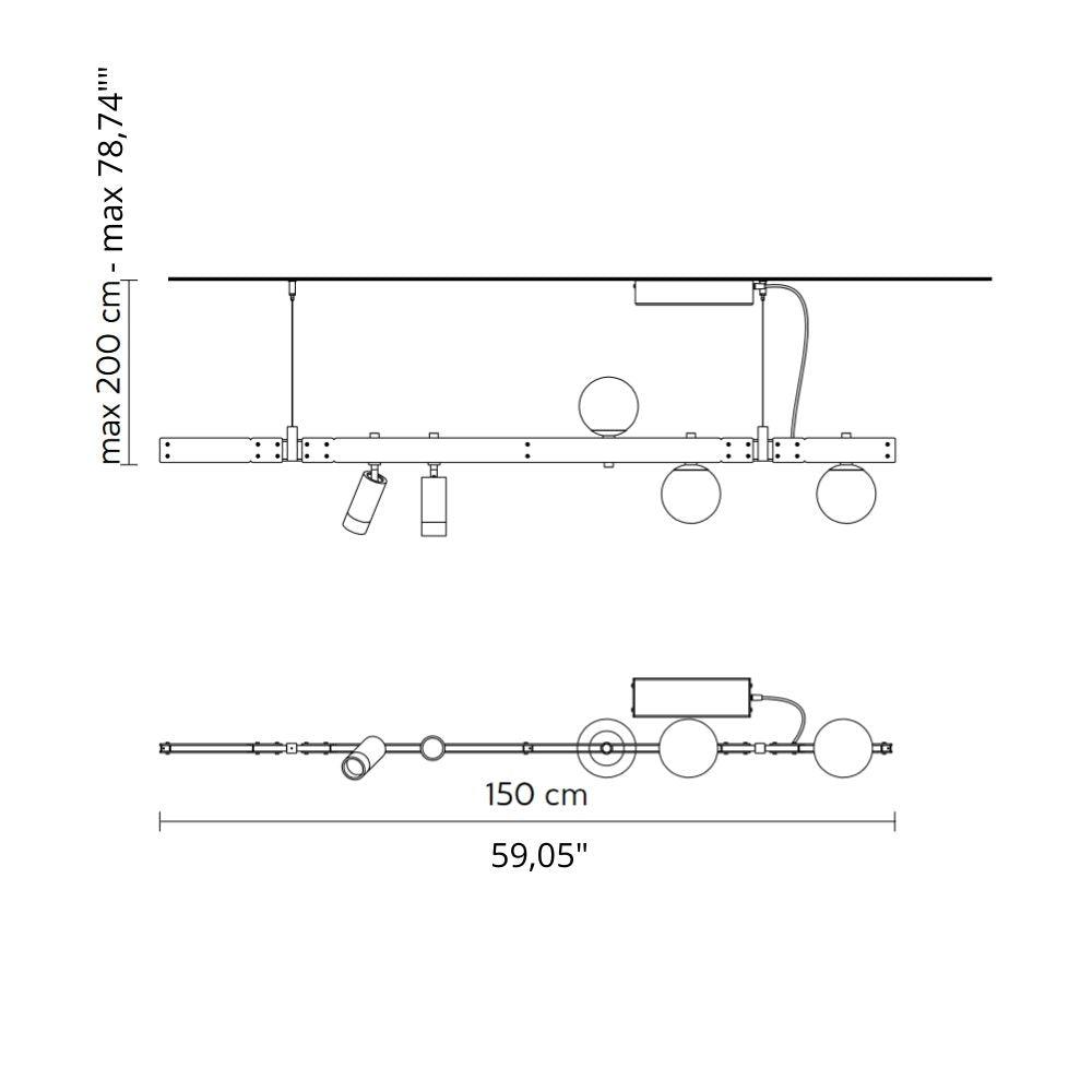 Karman Stant LED suspension lamp 150 cm. - Buy now on ShopDecor - Discover the best products by KARMAN design