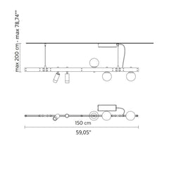 Karman Stant LED suspension lamp 150 cm. - Buy now on ShopDecor - Discover the best products by KARMAN design