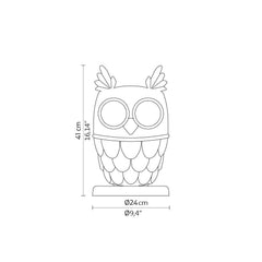 Karman Ti Vedo table lamp in the shape of an owl with bright eyes - Buy now on ShopDecor - Discover the best products by KARMAN design