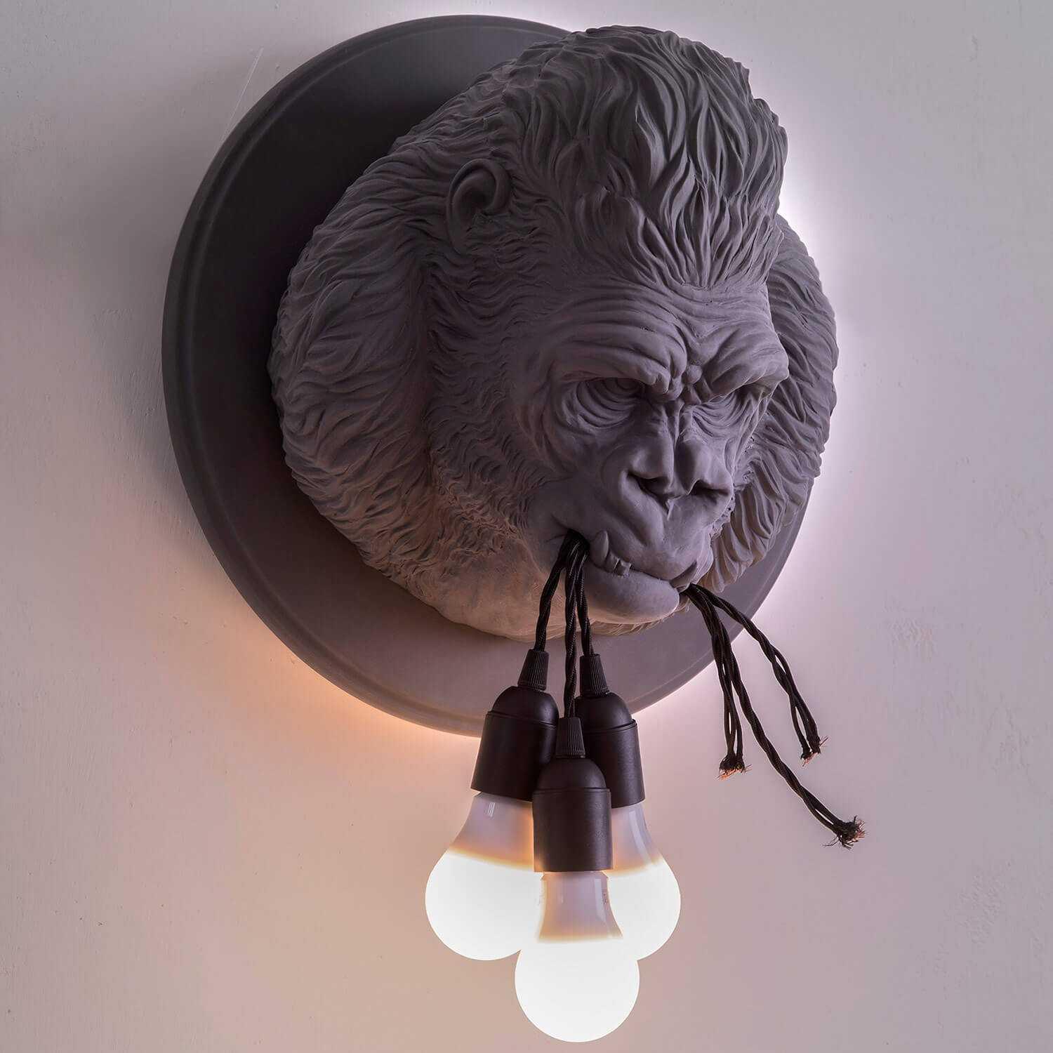 Karman Ugo Rilla LED wall lamp in the shape of gorilla - Buy now on ShopDecor - Discover the best products by KARMAN design
