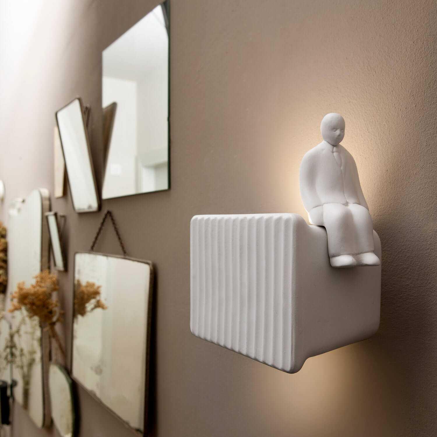 Karman Umarell sitting man accessory matt white - Buy now on ShopDecor - Discover the best products by KARMAN design