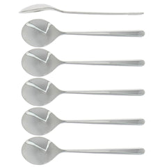 Forge de Laguiole Essentielle set 6 soup spoons Polished steel - Buy now on ShopDecor - Discover the best products by FORGE DE LAGUIOLE design