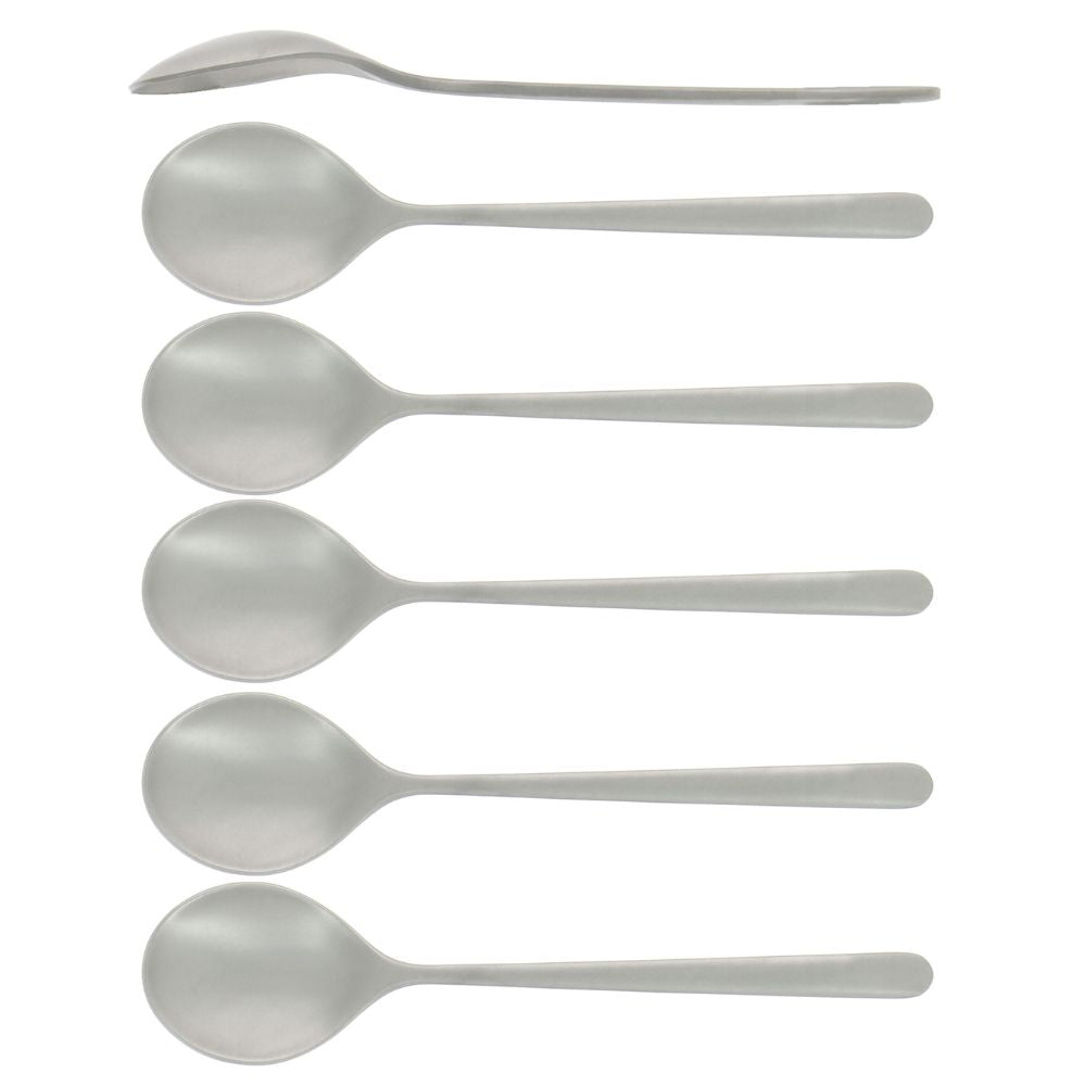 Forge de Laguiole Essentielle set 6 soup spoons Brushed steel - Buy now on ShopDecor - Discover the best products by FORGE DE LAGUIOLE design
