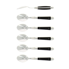 Forge de Laguiole Tradition set 6 coffee spoons with ebony handle - Buy now on ShopDecor - Discover the best products by FORGE DE LAGUIOLE design