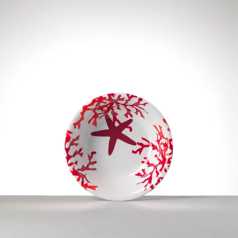 Mario Luca Giusti Corallo soup plate diam. 19 cm. - 7.48 in. Red - Buy now on ShopDecor - Discover the best products by MARIO LUCA GIUSTI design