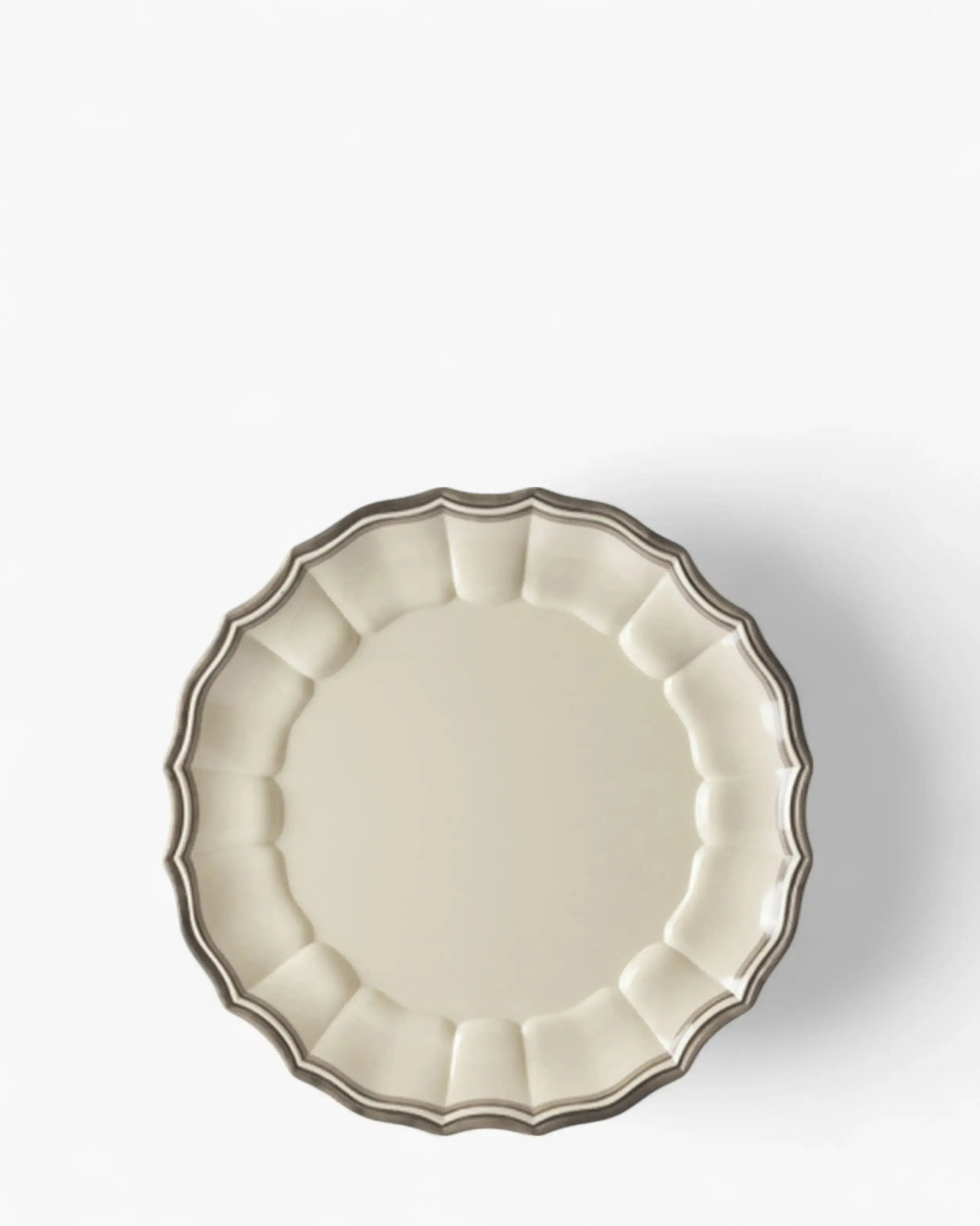 Mario Luca Giusti Eva dinner plate diam. 27 cm. - 10.63 in. Grey - Buy now on ShopDecor - Discover the best products by MARIO LUCA GIUSTI design
