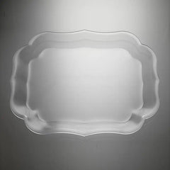 Mario Luca Giusti Gioconda tray 43x33 cm. - 16.93x12.99 in. Transparent - Buy now on ShopDecor - Discover the best products by MARIO LUCA GIUSTI design